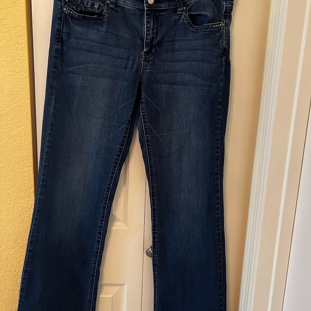WHBM Denim with bling appliqué